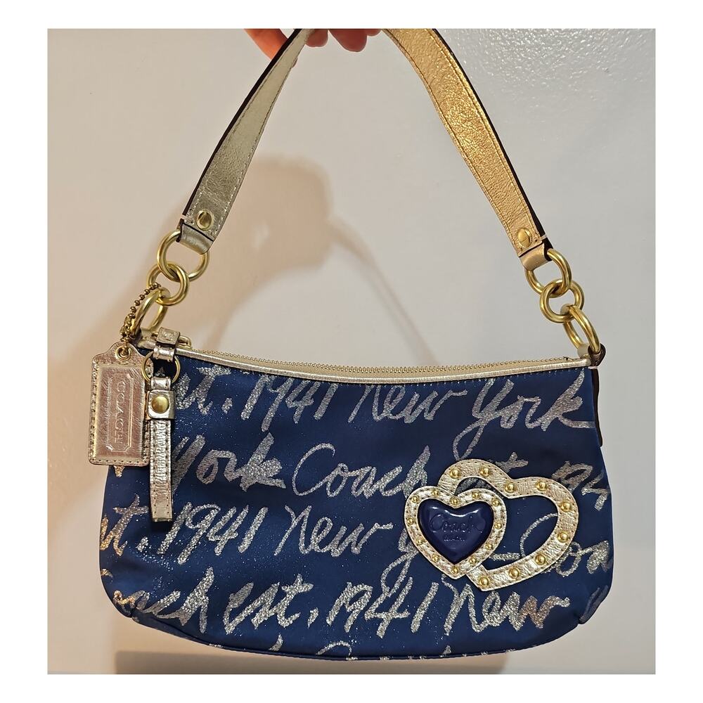 VTG Y2K Mini Coach Signature Script New York 1941 Shoulder Bag Limited Edition